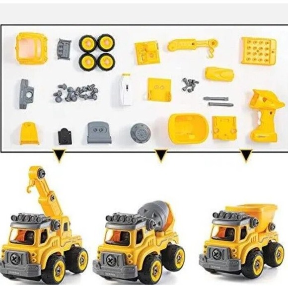Build Remote Control Cars STEM Toys 3-7 Yr Old Boys Girls RC Construction Trucks - Picture 8 of 9